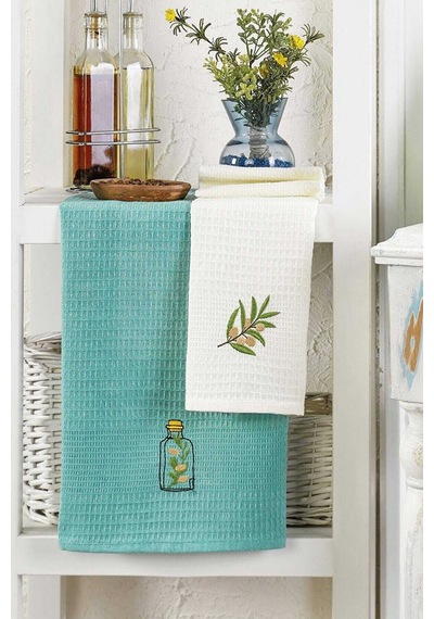 6 Parça Mutfak Kurulama Bezi 40 X 60 Cm Mint - Mh01158 1 - Renkli: Mh01158 1 Çok Renkli