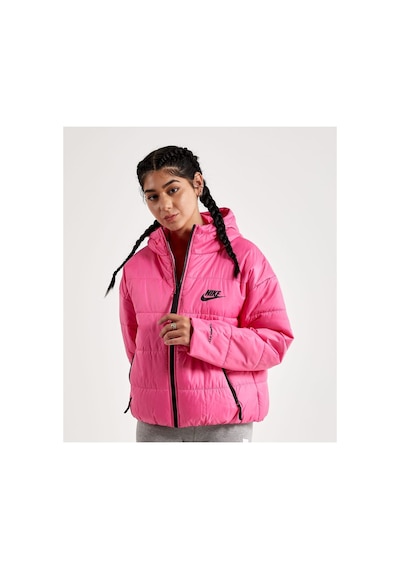 Nike Sportswear Therma-fit Repel Synthetic-fill Full-zip Hoodie Kadın Mont Dx1797-684 Pembe Pembe
