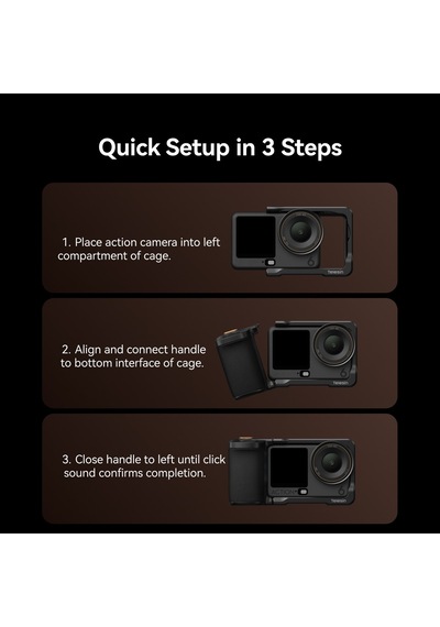 Telesin Osmo Action 6 Için Remote Streetgrip Kit Bluetooth Kumandalı Sokak Fotoğrafçılığı Kiti