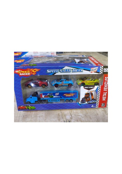 Speed Racer Road Series Tır Seti 4'lü Metal Araba Seti