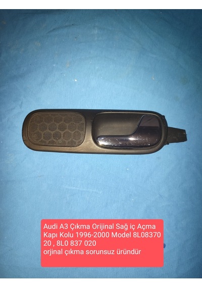 Audi A3 Sağ Ön İç Açma Kapı Kolu 1996-2000 Model 8