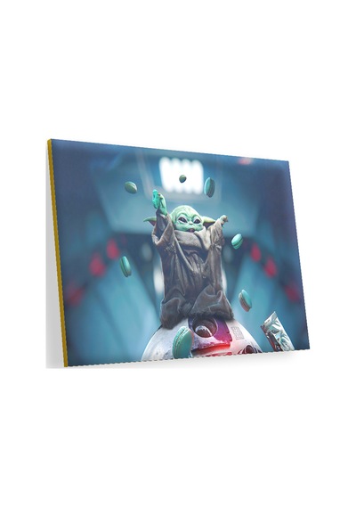 Cakasepetim Star Wars Baby Yoda The Mandalorian Ahşap Mdf Tablo