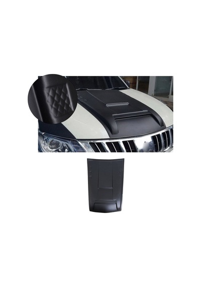 Mitsubishi L200 2015-2019 Uyumlu Ön Kaput Scoop Havalandırma 1 Parça Abs Mat Siyah