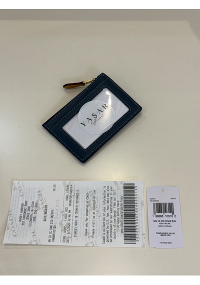 Coach Mini Id Skinny Case Kartlık-cüzdan Denim