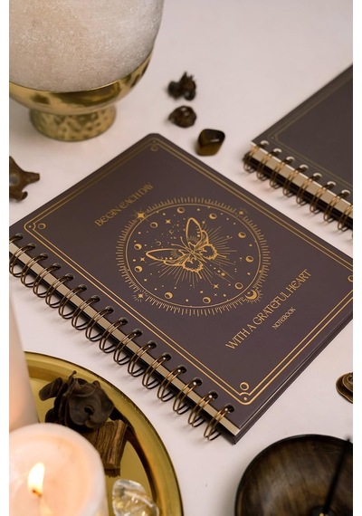Bullet Journal Edition A5 15x21 Cm Spiralli Noktalı Tarihsiz Not Defteri Kelebek Genel