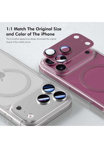 Teleplus İphone 18 Pro Max Godes Fc007 Titanyum Serisi Anti Reflective Kamera Lens Koruyucu