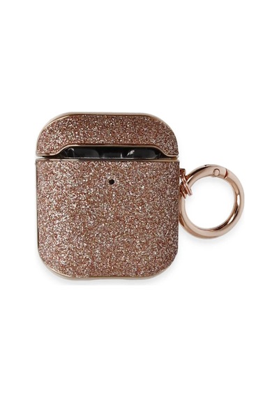 Apple Uyumlu ,   Airpods 2 2.nesil Spell Simli Kılıf - Rose Gold Çok Renkli