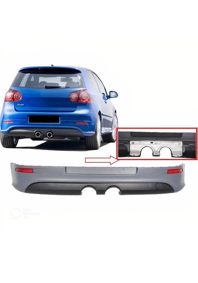 Volksvagen Golf 5 2004-2009 R32 Arka Difüzör