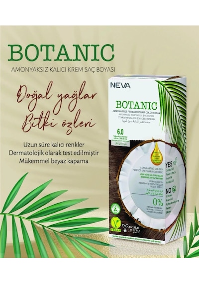 Botanic Amonyaksız Kalıcı Krem Boya Seti 6.0