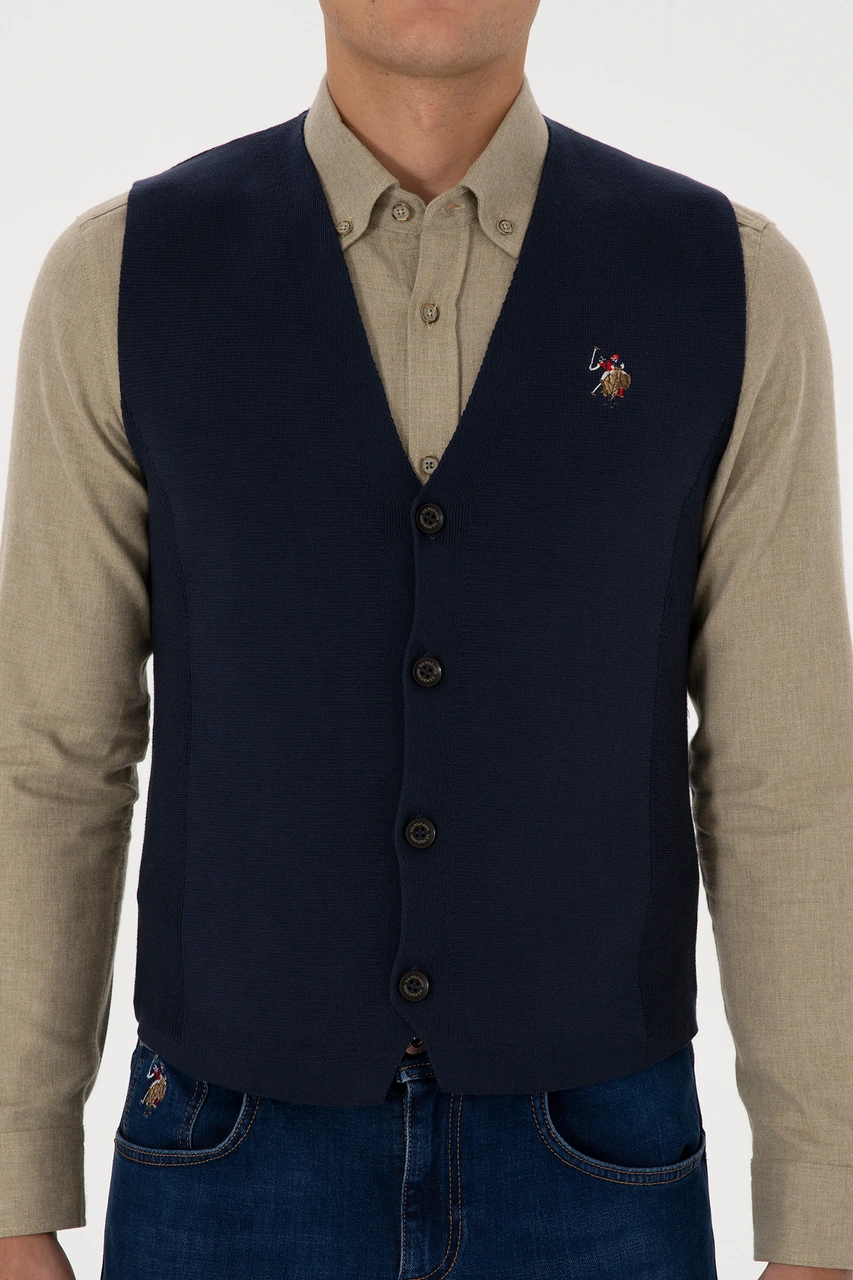 U.s. Polo Assn. Erkek Lacivert Hırka Triko 50308565-vr033 Lacivert