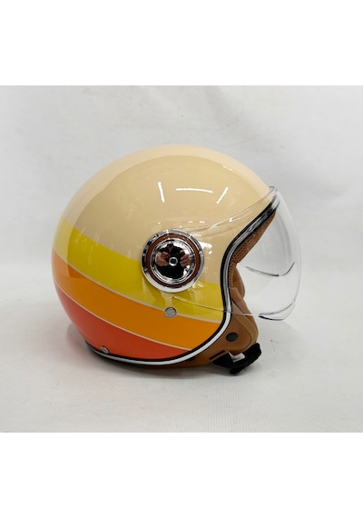 Nero Tk-06 Şefaf Vizörlü Yarım Açık Kask Parlak T3