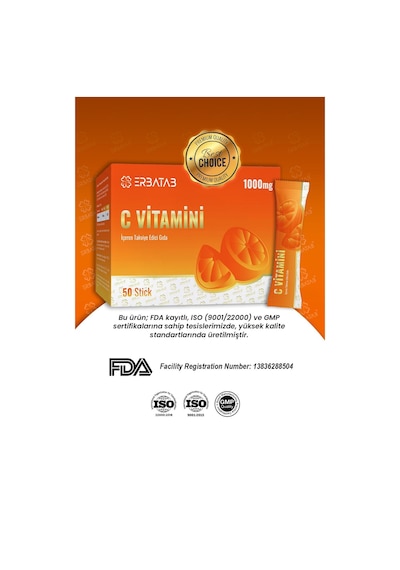 Erbatab C Vitamini İçeren Takviye Edici Gıda