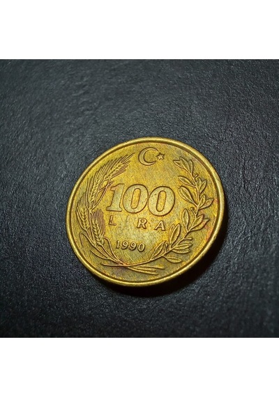 1990 100 Lira Çt+/ççt+ Eski Madeni Para - 3996366763a50ef0c1