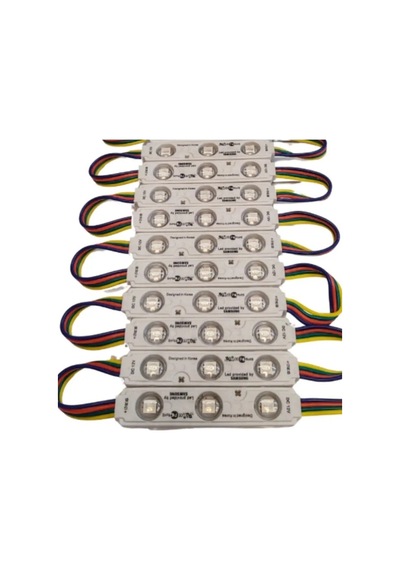 Rgb Modül Led 12 Volt 3 Lensli Ip65