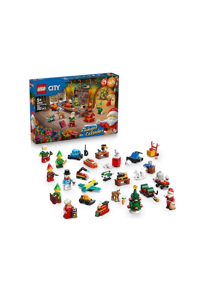 LEGO® City 2026 Yılbaşı Takvimi 60510 - 5 Yaş ve Üzeri Çocuklar için 24 Sürpriz İçeren Yaratıcı Oyuncak Yapım Seti (252 Parça)