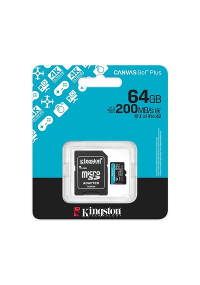 Kingston 64gb Msdxc Canvasgo+ 200mb Sdcg4/64gb