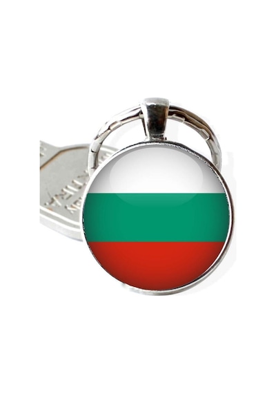 Tamgacrafts Bulgaristan Bulgaria Bayrağı Metal Anahtarlık Ülke Temalı Hediyelik Çok Renkli