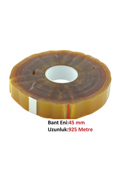 Büyük Rulo 45mm X 925m Kauçuk Makine Bandı Paketleme Bandı M4 1