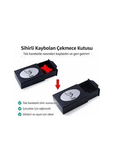 Lvsqvr Herşeyi Kaybeden Sihirli Kutu Sihirli Çekmece 3x10x7 Cm 1 Adet
