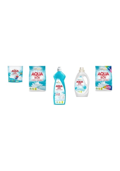 Aquabor Doğal Mineralli Tablet + 4 Kg Beyaz + Elde Bulaşık + Sıvı Beyaz + 4 Kg Renkliler 5 Li Set 98902882