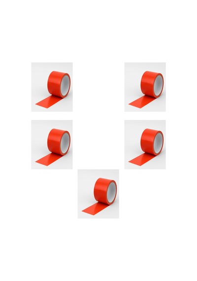 Omeyva Takviyeli Tamir Bandı - İzolasyon Onarım Çadır Bandı - Turuncu - 48 Mm X 10 Yrd - 5 Rulo