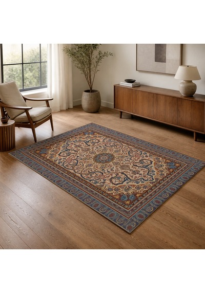 Kartela Halı Nila Halı Jüt Taban Dokuma Halı - 100 X 150 Cm Çok Renkli