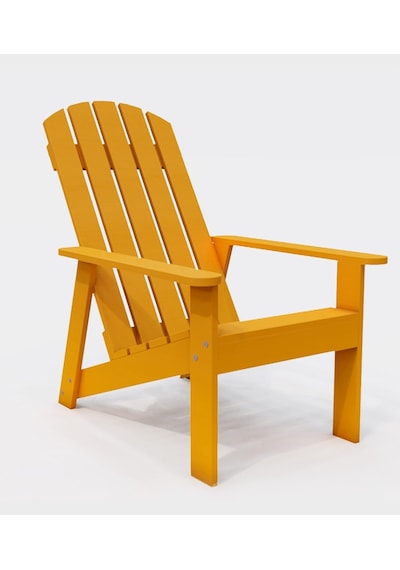 Modern Ahşap Oval Adirondack Balkon, Bahçe Koltuğu