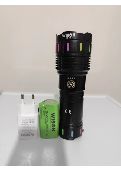 Ws-550 30w 3000 Lümen Zoomlu Profosyonel El Feneri 4801