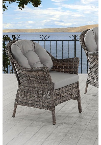 Rattan Orkide Bahçe Takımı 2+1+1+masa Gri Çok Renkli
