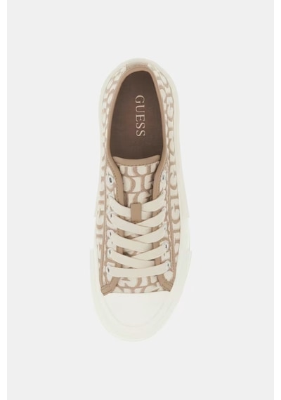 Guess Carey Kadın Sneaker Ayakkabı Fltc3yfal12 Bej