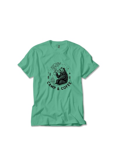 Camp Coffe Bear Krem Tişört
