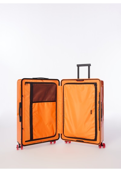 Turuncu Unisex 50,5x78x29 Cm Çekçekli Sert Valiz Floyd Trunk - Hot