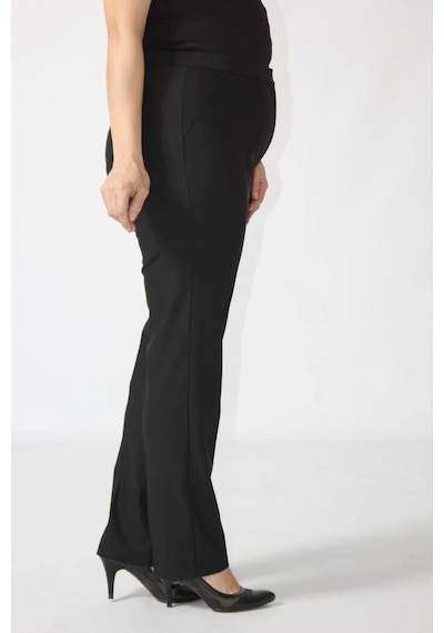 Moda Berray 2555 Gizli Cep Modeline Sahip Büyük Beden Pantolon Siyah Siyah