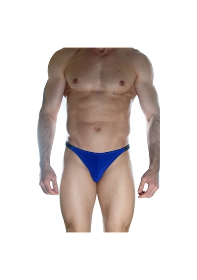 Don Moris Erkek Mavi Arkası Büzgülü Brazillian Slip Iç Çamaşırı Mavi