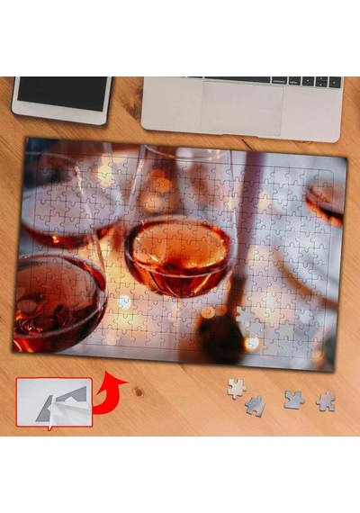 Loş Işıkta İçeçekler 240 Parça Puzzle Yapboz Tablo-7420d