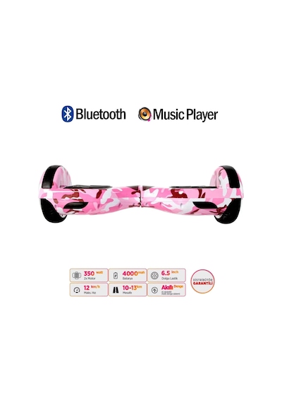 Citymate Elektrikli Kaykay Hoverboard Akıllı Denge 6.5 Inch + Hoverkart + Çanta Extrem Paket D05