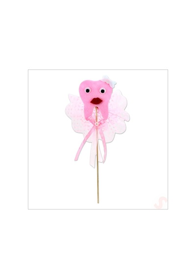 Süslü Ve Çubuklu Diş Magnet, 27cmx 6,5cm - Pembe, 1 Adet
