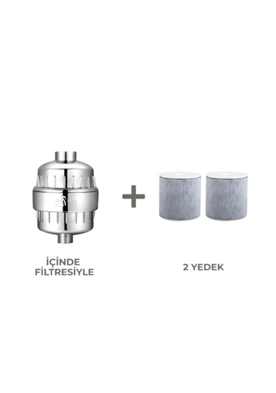 Pure Swan Duş Filtresi+2 Yedek Filtre Krom