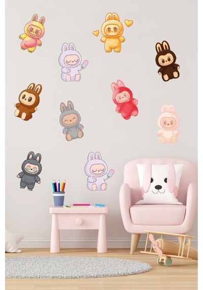 Sevimli Bebekler Çocuk Odası Sticker
