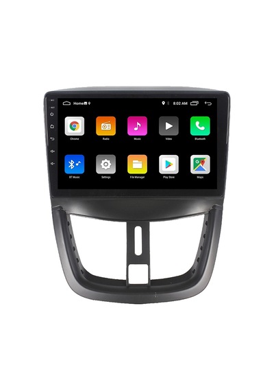 PEUGEOT 207 ANDROİD MULTİMEDYA CARPLAY 9 İNC HD IPS EKRAN 4GB/64GB KAMERA HEDİYELİ
