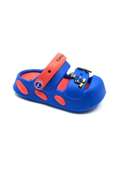 Kocamanlar E477 Hafif Rahat Taban Okul Kreş Havuz Günlük Unisex Çocuk Terlik Mavi