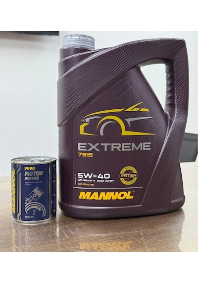 Mannol 5W-40 Extreme Motor Yağı Ve Motor Doctor Etkili Duman Kesici Katkısı