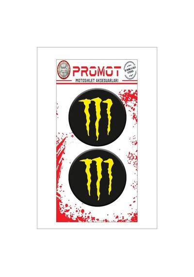 Monster Tasarım Damla Logo Sticker 02 Diğer