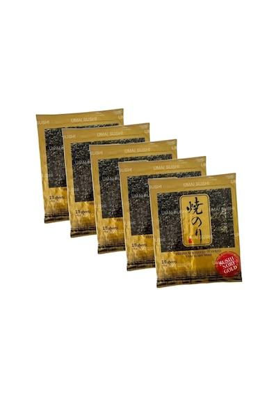 Seafood Sushi Yosunu Yaki Sushi Nori Gold Premium 10 Yaprak X 5 Paket