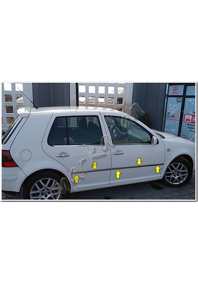 Woc Chrome Vw Golf 4 Krom Yan Kapı Çıtası 1998-2004 4 Parça Pasla