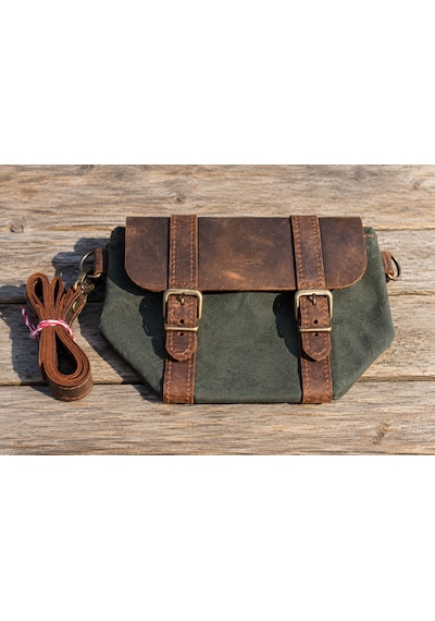 Hemlabel Hakiki Deri Detaylı Kanvas Bel Çantası Vintage Outdoor Kamp Edc Günlük Kullanım Çantası Yeşil-kahverengi Hemlabel Hakiki Deri Detaylı Kanvas Bel Çantası Vintage Outdoor Kamp Edc Günlük Kullanım Çantası Yeşil-kahverengi