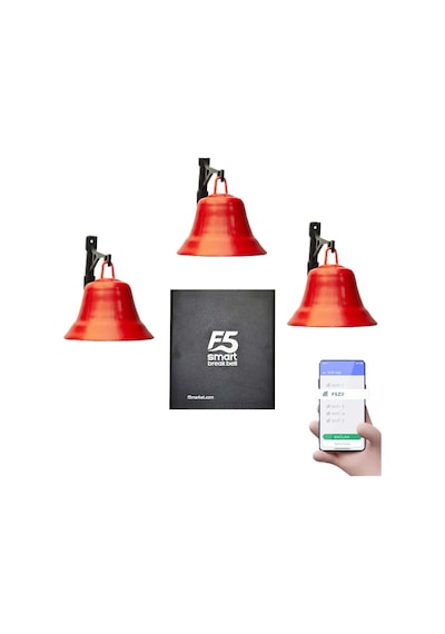 F5 Smart Fabrika Mola Zil Saati Seti Üç Çanlı Set