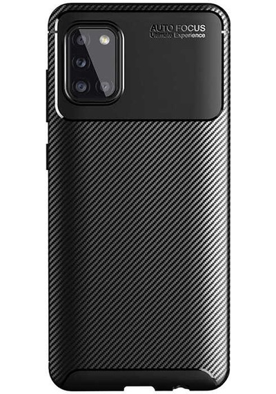 Galaxy Uyumlu A31 Kılıf Zore Negro Silikon Kapak Kahverengi