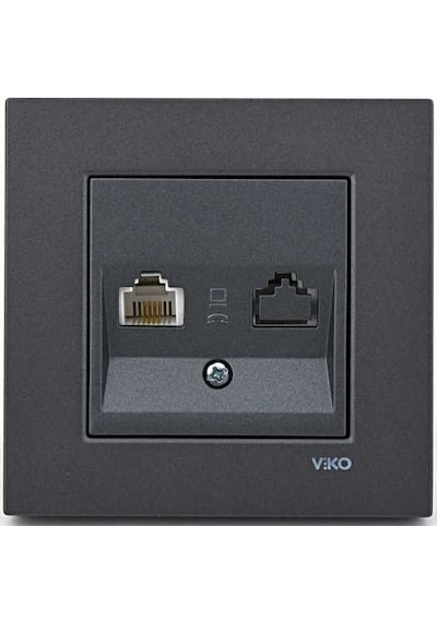 Viko Novella Füme Nümeris Telefon Çerçeveli