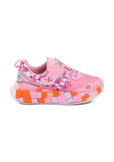 Ruffon 1030 P Pembe-beyaz-lila Kız Çocuk Spor Ayakkabı